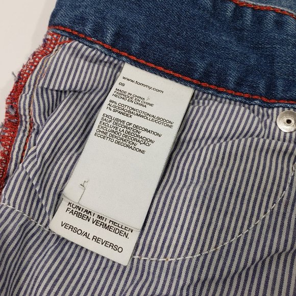 Tommy Hilfiger OS Boot Cut Jeans Size 9/10 Medium Wash 5 Pocket Design - Picture 8 of 12